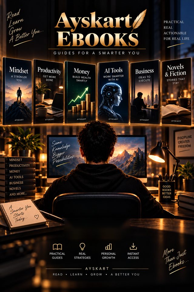 Ayskart Ebooks: guides for a smarter you. Explore ebooks.